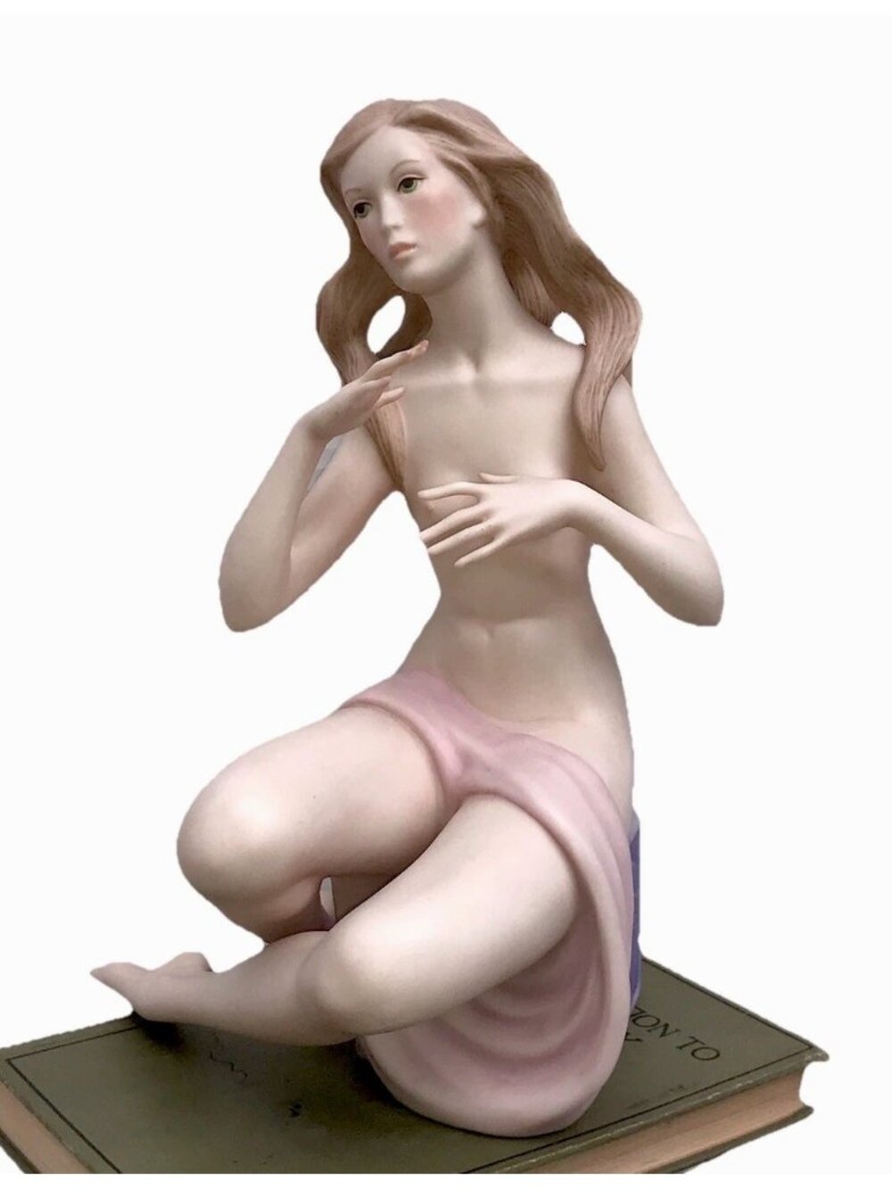 Vtg 70s Goebel LMT ED Ispanky Porcelain Figurine Nude Women Iris Art Deco RARE